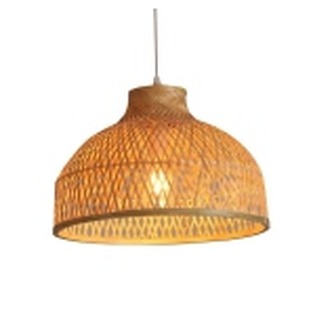 Bamboo Cane Dome Pendant